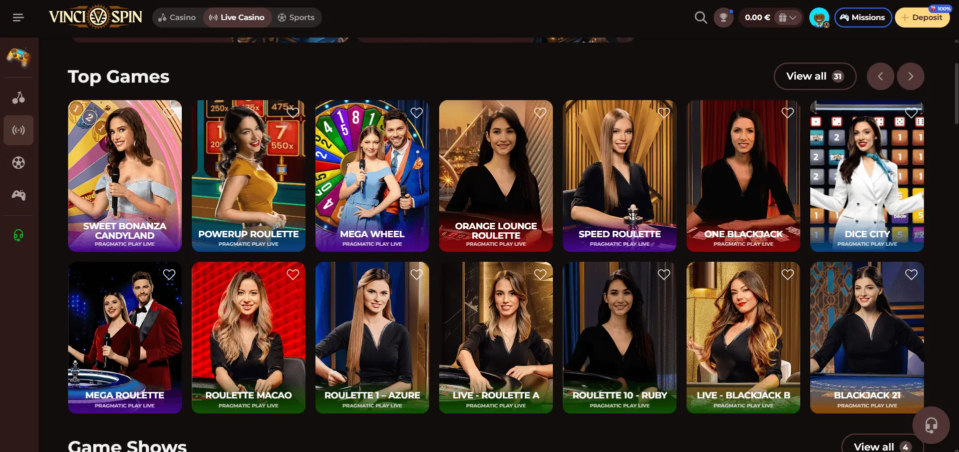 Melhores Slots do Vincispin